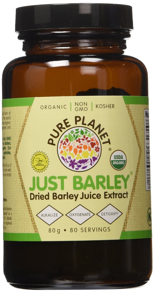Pure Planet Bare Barley Organic Powder - 80 Serveringer, 2 pakke