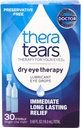 TheraTears Øyedråper for tørre øyne, Tørr Øyeterapi Lubricant Øyedråper, Preservativt gratis, 30 greve Enkeltbruks Vidaler