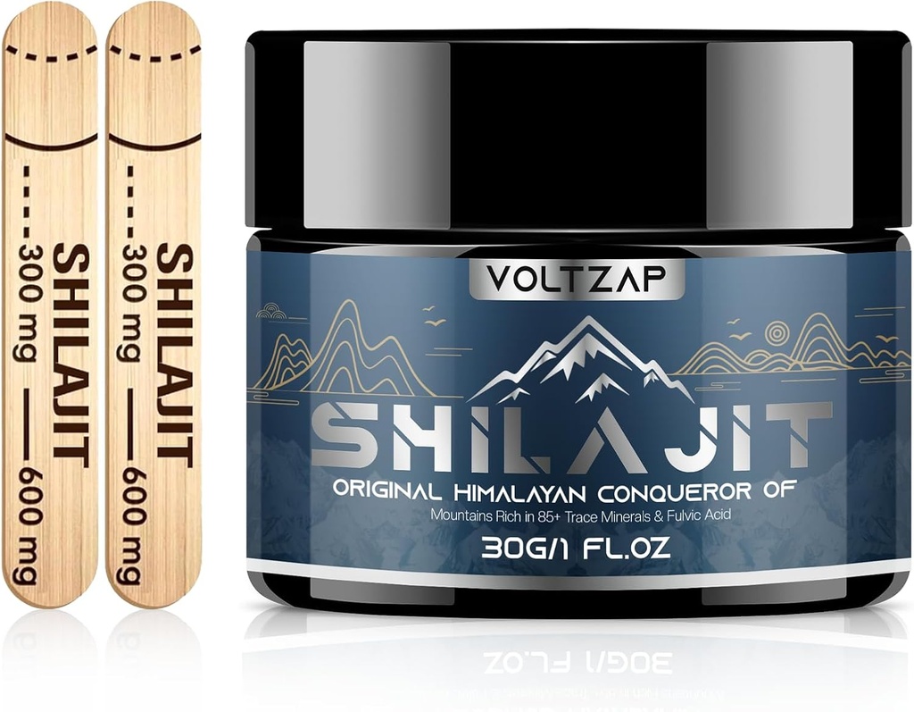 Shilajit ren Himalayan Organic Resin: Maksimal potens naturlig organisk shilajit Resin med 85+ støttemetabolisme immunsystem
