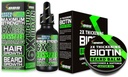 Skjeggvekstsett w/ 2X Tykking Biotin Skjegg Balm & Mustache Wax + 6X Flytende Biotin med collagen peptider for ansiktshårvekst - Formulert i Amerika