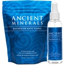 Gamle mineraler Magnesium Badekar Flakes og Magnesium Olje Spray Bundle - ren ekte Zechstein Kloride