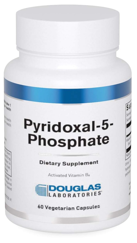 Douglas Laboratories Pyridoxal-5-fosfat (50 mg) | Vitamin B6 å støtte nevrologisk helse og kardiovaskulære system | 60 kapsler