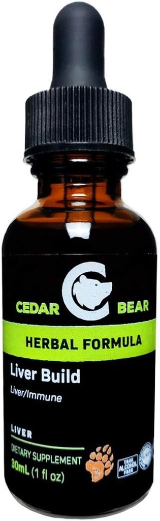 Cedar Bear Liver Bygg et flytende urtetilskudd som bidrar til å styrke lever- og galleblærefunksjon 1 fl Oz