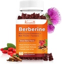 1500mg Berberine Gummies, høy potens Berberine Supplement med Ceylon Cinnamon Gummies, gummi, gummi, magnesium, sukkerfri, ikke-GMO, Glutenfri - Blandet Berry Flavored 60 Gummies