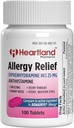 Diphenhydramine HCI | Diphenhydramine Allergy Relief | Antihistamine Diphenhydramine 25 mg Tabletter | 100 Telling