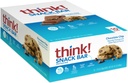 Tenk! Protein Barer med Chicory Root for Fiber, Digestiv støtte, Glutenfri med Whey Protein Isolat, Snack Barer uten kunstige søtningsstoffer, 1,4 Oz (10 greve)