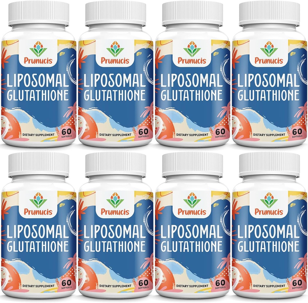 2400MG Liposomal Glutation, med vitamin C, Melk Thistle & Alpha-Lipoic Acid, Master Antioksidanter, Ren Redusert L-Glutathion - Immunsystem, Cell Repair, Energi, Høy absorpsjon, 480 Softgels