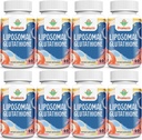 2400MG Liposomal Glutation, med vitamin C, Melk Thistle & Alpha-Lipoic Acid, Master Antioksidanter, Ren Redusert L-Glutathion - Immunsystem, Cell Repair, Energi, Høy absorpsjon, 480 Softgels