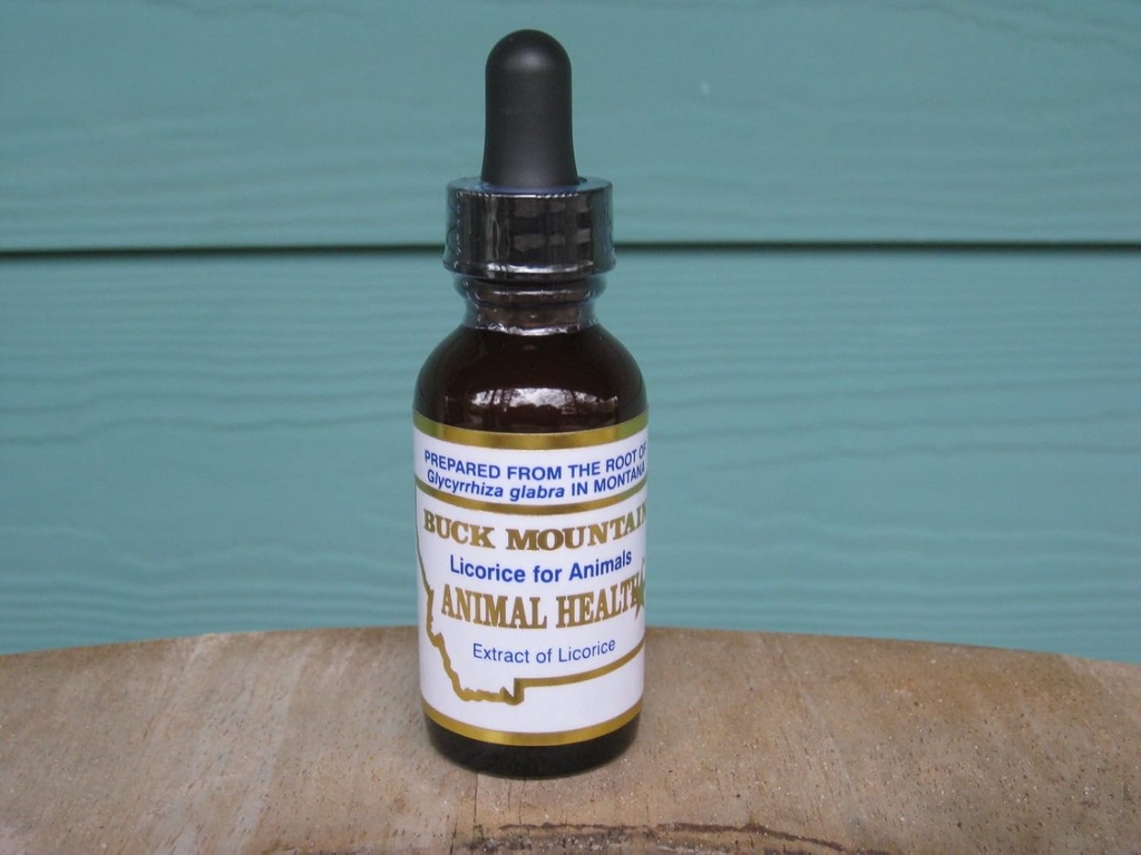 Buck Mountain Licorice Tinktur for dyr - 1unce av Carols Pet Cafe og Beyond