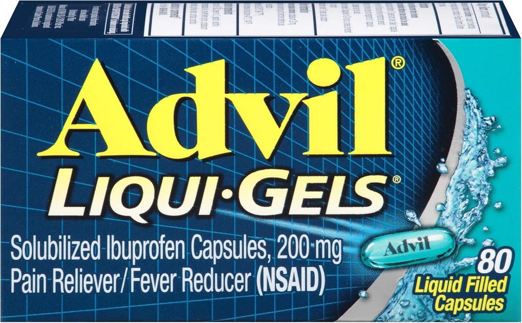 Advil Advanced Medicine for smerte, 200 mg, Liqui-gels 80 Ea