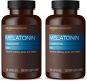 Elementer - Melatonin 5mg Kapsler, Hjelper med anlednings søvnløshet, Vegansk, Unflavored, 195 greve (pakke på 2), 6 måneders forsyning (pakke May Vary)