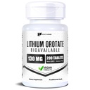 HealthFare Litium Orotate Supplement 130 mg | 200 vegetariske tabletter | høy biotilgjengelighet spor Mineral | Mood, hjerne og minne støtte | Ikke-GMO, Glutenfri | laget i USA