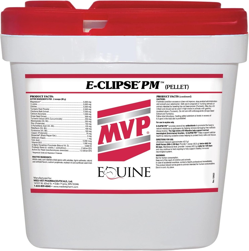 E-Clipse PM (18 lb) nevrologisk helse/immun støtte for hester