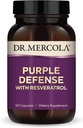 Dr. Mercola Purple Defense - høy potens antioksidant støtte - med Grape frø og hud ekstrakt - støtter kardiovaskulær og hjerne helse - 90 kapsler