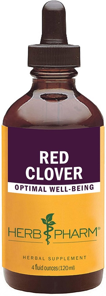 Herb Pharm Certified Økologisk Rød Clover flytende ekstrakt - 4 Ounce
