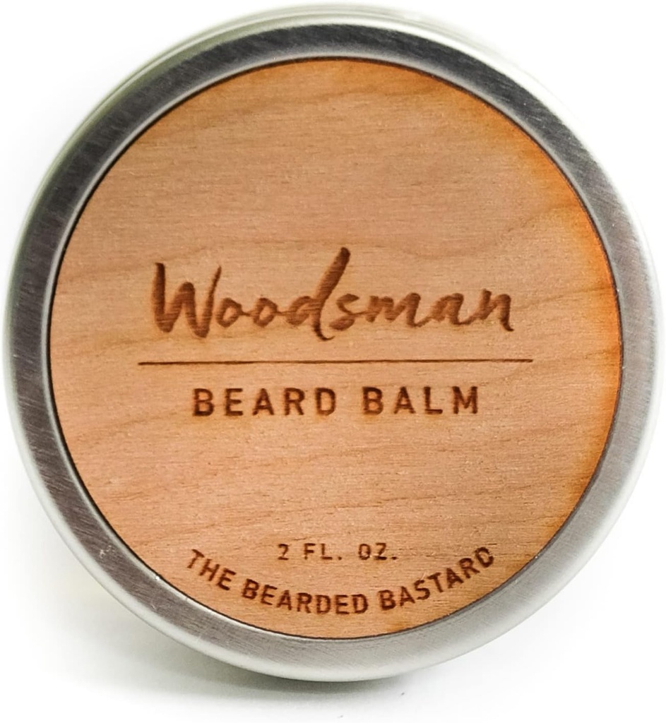 TBB Woodsman Beard Balm for menn | Tame & Style din Skjegg | Beard Conditioner med Shea Butter, Jojoba olje, Argan olje | Cedar Scent (2 Oz.)