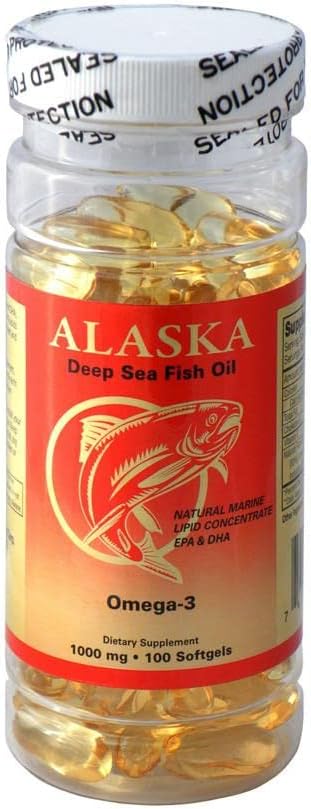 1 NGO Alaska Deep Sea Omega 3 Fiskeolje 100 caps EPA DHA