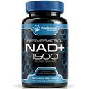 WELLNESS LABSRX NAD Supplement, 1500mg - USA laget Liposomal NAD+ Supplement med Resveratrol, NAD Plus Boosting - Støtte Cellular helse, utholdenhet og sunn aldring - Ultra styrke kapsler