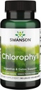 Swanson klorofyll - Grønn Mat Formula støtter kroppens naturlige rengjøring og deodoriserende prosess - fremmer gut helsestøtte - (90 flytende Veggie kapsler, 50 mg hver)