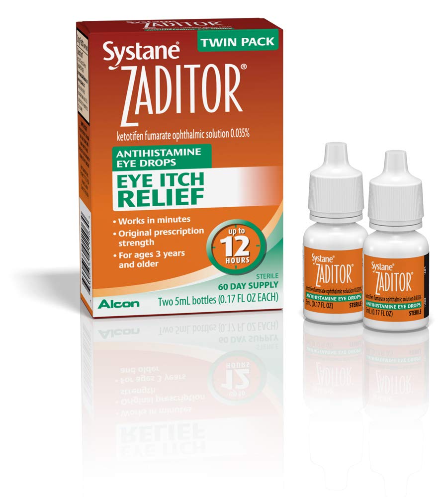 Zaditor Antihistamine Øyedråper, Twin Pack, 5-ml Hver