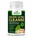 Colon Cleanse - naturlig løsning til kolon helse - naturlig laxativ - lindring relief - Gut Detox - probiotika - begynner å jobbe i 24 timer - støtter naturlig bowell rhythms (1 flaske, 60 greve)