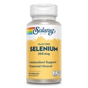 Solaray Yeast Free Selenium 200mcg, Selenium Capsules for sunn Thyroid funksjon og immun støtte, høy absorpsjon kosttilskudd, Vegan, 90 Services, 90 Vegkapsler