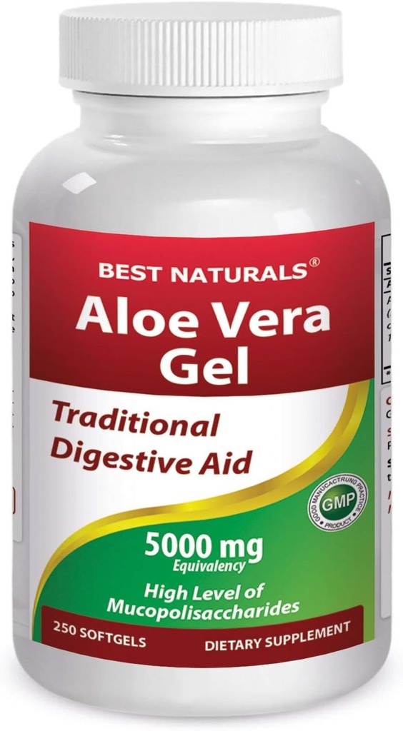 Beste Naturals Aloe Vera Gel 5000 mg 250 Softgels