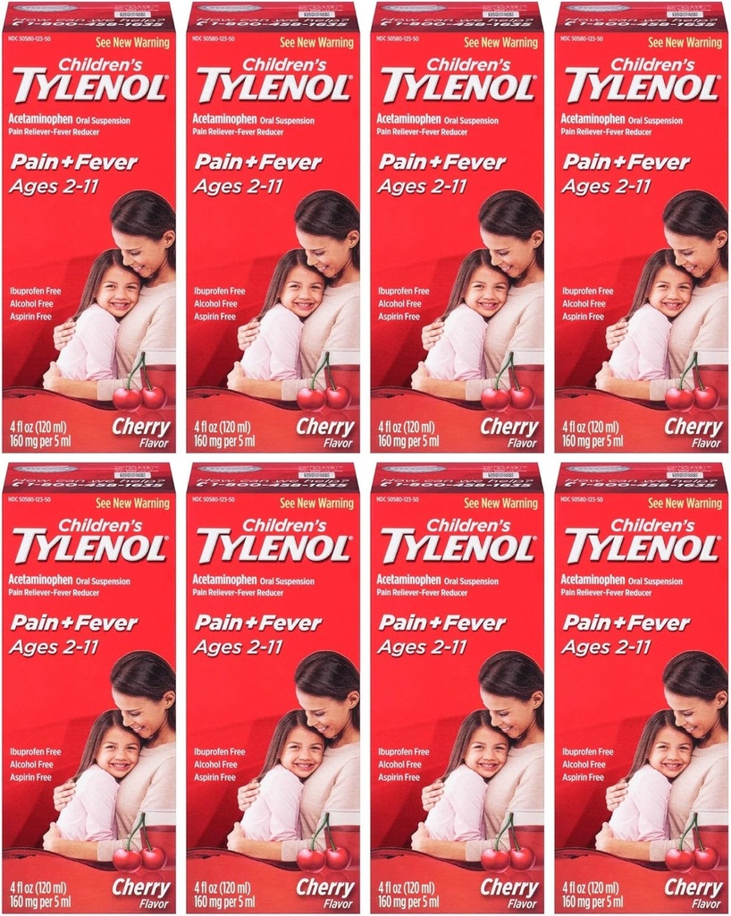 Tylenol Chld Cherry Liq størrelse 4z Tylenol barn Cherry Blast oral suspensjon