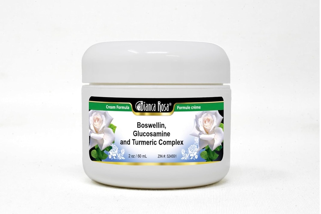 Bianca Rosa Boswellin, Glukosamin og gurkemeiekompleks krem (2 oz, ZIN: 524551) - 3 Pakke