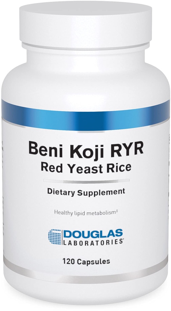 Douglas Laboratories Beni Koji rød yeast ris | Fermentert rød ris til å støtte sunn blod lipidmetabolisme * | 120 kapsler