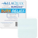 BurnEaseTM Hydrogel Burn Dressing Pads av AllaQuix – XL 4" Sterile Pads (boks av 5) | Øyeblikk etter kjøling Relief for Burns, Scalds, Sunburn | Moist Sår Healing Gel for førstehjelp og nødstilfelle Burn Care