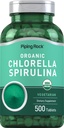 Piping Rock Chlorella Spirulina Organic | 500 tabletter | vegetariske piller | Ikke-GMO, Glutenfri Supplement