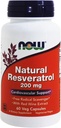 Naturlig Resveratrol, 200 Mg, 60 kapsler av nå Matvarer