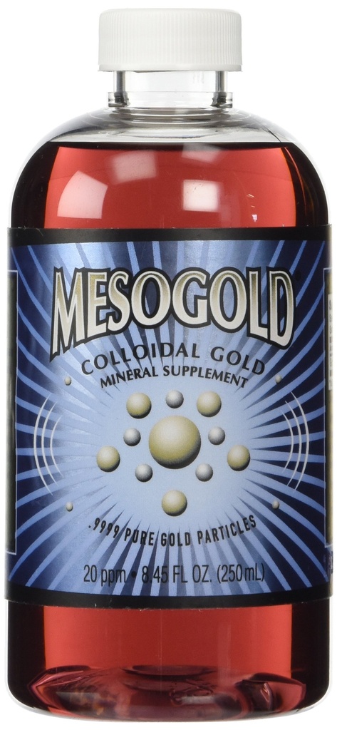 MesoGold ® 20 ppm kolloidalt gull 250 ml/8.45 Oz