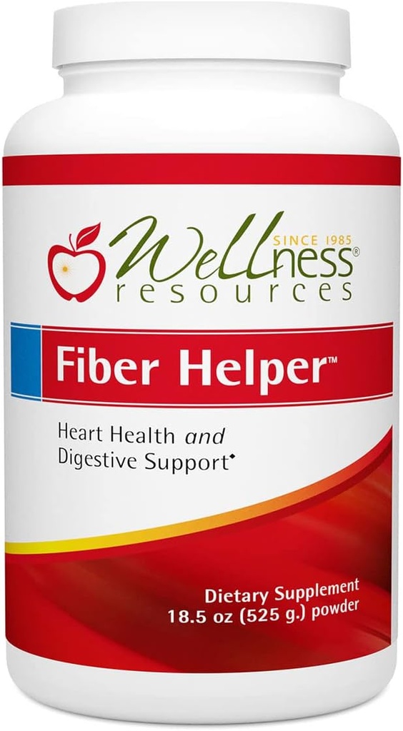 Fiber Helper - Ultra ren fiber pulver med havre beta glucan, Psyllium og arabingalaktan løselig og uoppløselig fiber for digestiv helse, avgiftsberegning, hjertehelse (525 gram)