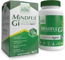 Helse Thru Nutrition Mindful GI - Sunn Mind & Gut Complex med Digexin, Magnesium, L-Glutamin, og Probiotic for Gut-Brain Axis Støtte | Regelmessighet, Bloating, Calmness Supplement