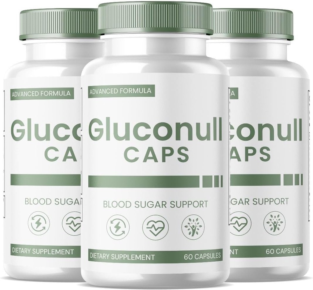 SpRESSO (3 pakke) Gluconull Kapsler, Gluco Null Glyco Optimizer, Gluco Null Natural Blood Vessel Cleaner, Gluconull for naturlig helse (180 kapsler)
