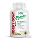 PHARMS Hornygoatweed for menn og kvinner (1 000 mg) - Energi og utholdenhet kapsler med Maca Root, Tribulus, Tongkat Ali, Sag Palmetto & Ginseng - Kvinne & mannlig ytelse Enhancement Supplement - 60 Kapsler