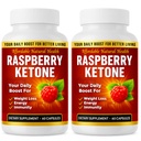 Bringebær keton kapsler, all-naturlig formel, kan støtte aktiv sunn livsstil, 1000 mg Supplement, 120 kapsler (på vegansk), 4 måneders forsyning, vegansk bringebær keton, ikke GMO