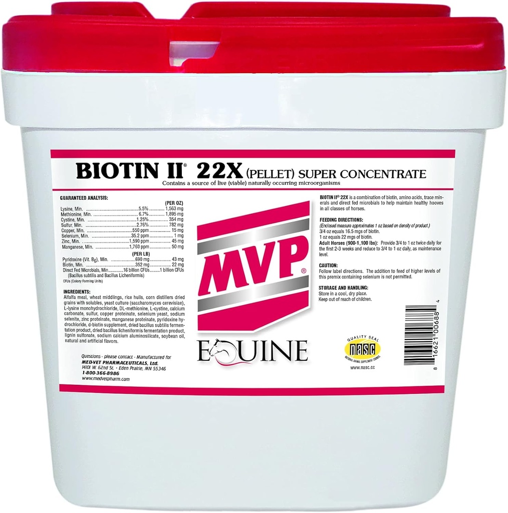 Biotin II 22X (35lb) Hoof Supplement for hester