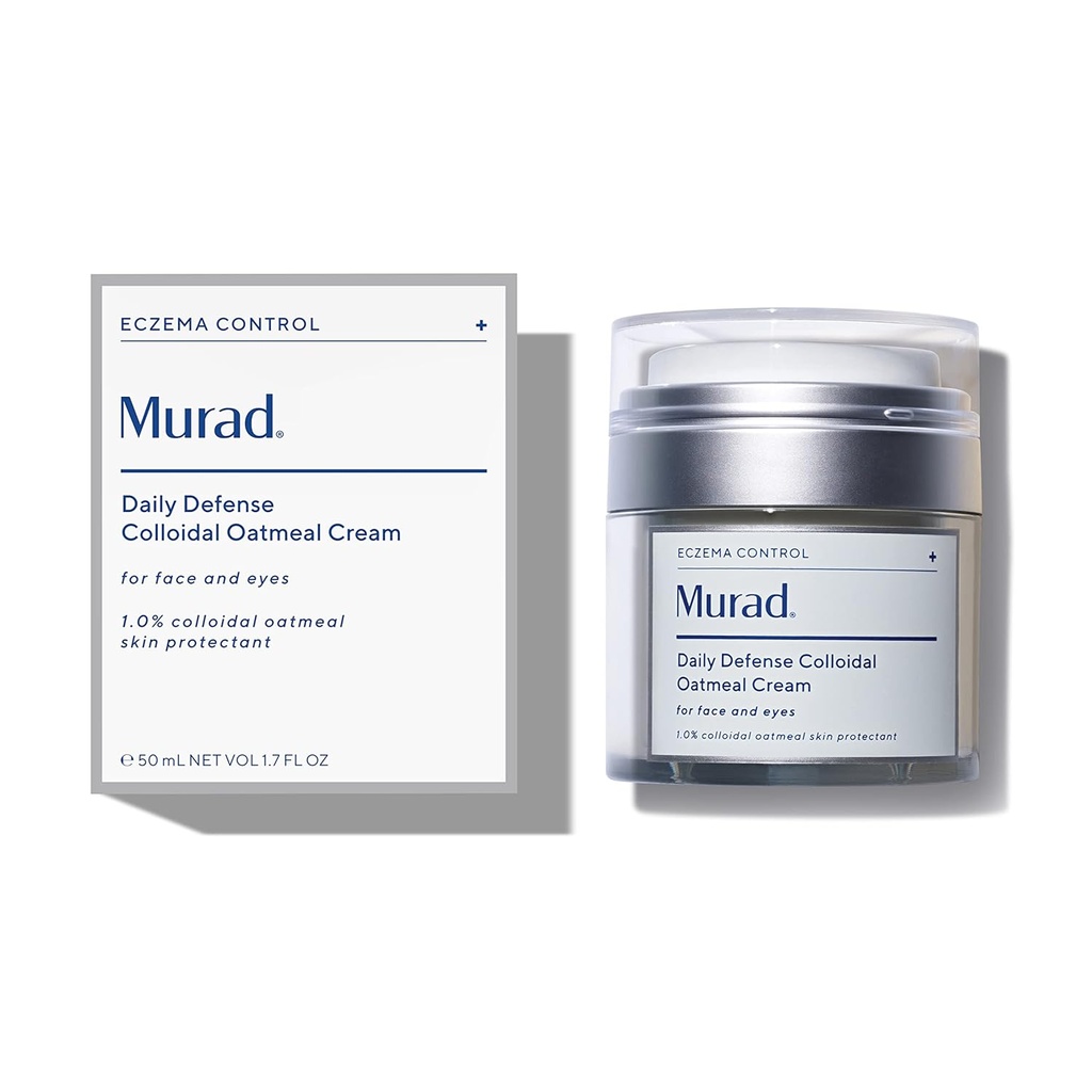 Murad Eczema Control Daglig Forsvar Colloidal havregryn - Rødhet og kløe relief ansiktsfortøyner - Soothing og Hydrating hudpleie behandling, 1,7 Fl Oz
