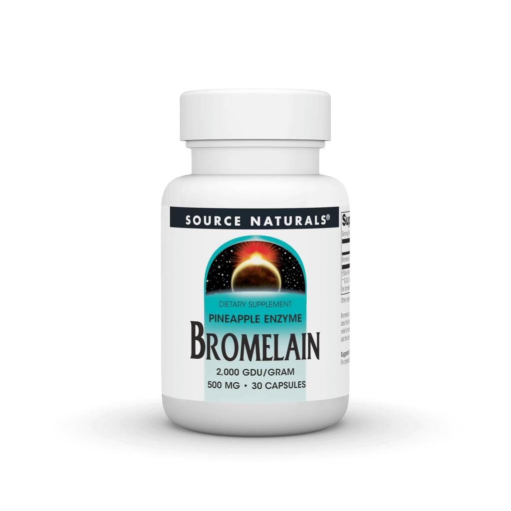 Kilde Naturals Pineapple Enzyme Bromelain - 2.000 GDU/GRAM - 500 mg - 30 kapsler