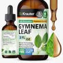 BIO KRAUTER Gymnema Sylvestre Extract Dråper - alkohol og sukker gratis - Vegan Gymnema Leaf Extract 2 Fl.Oz.
