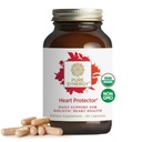 PURE SYNERGY Heart Protector | Organic Holistic Heart Supplement with Organic Hawthorn Berry, Resveratrol, and Nattokinase | for Blood and Vascular Support (60 Capsules)