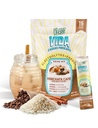 Hydration + Energi Electrolyte Drink Mix - Kaffe Horchata Agua Fresca Flavor | Sukkerfri pulver med koffein, L-Theanine, kokosvann og mineraler | 15 enkeltserve Stick Packs