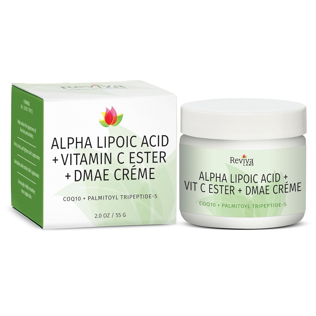 Reviva Labs Alpha Lipoic Acid Vitamin C Ester og DMAE Cream - 2 oz
