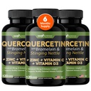 Gade Nutrition Quercetin med C-vitamin, sink og stinging Nettle - Nettle Quercetin - Quercetin 500mg - Quercetin med Bromelain - Zinc Quercetin + Vitamin D3-360 Veggie Caps - 6 måneders forsyning