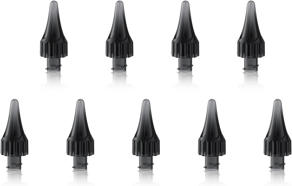 9pcs Ear Wax fjerning ørerensere erstatningstips, erstatning ørerensesett myke tips, elektriske ørerensere erstatningstips øretips