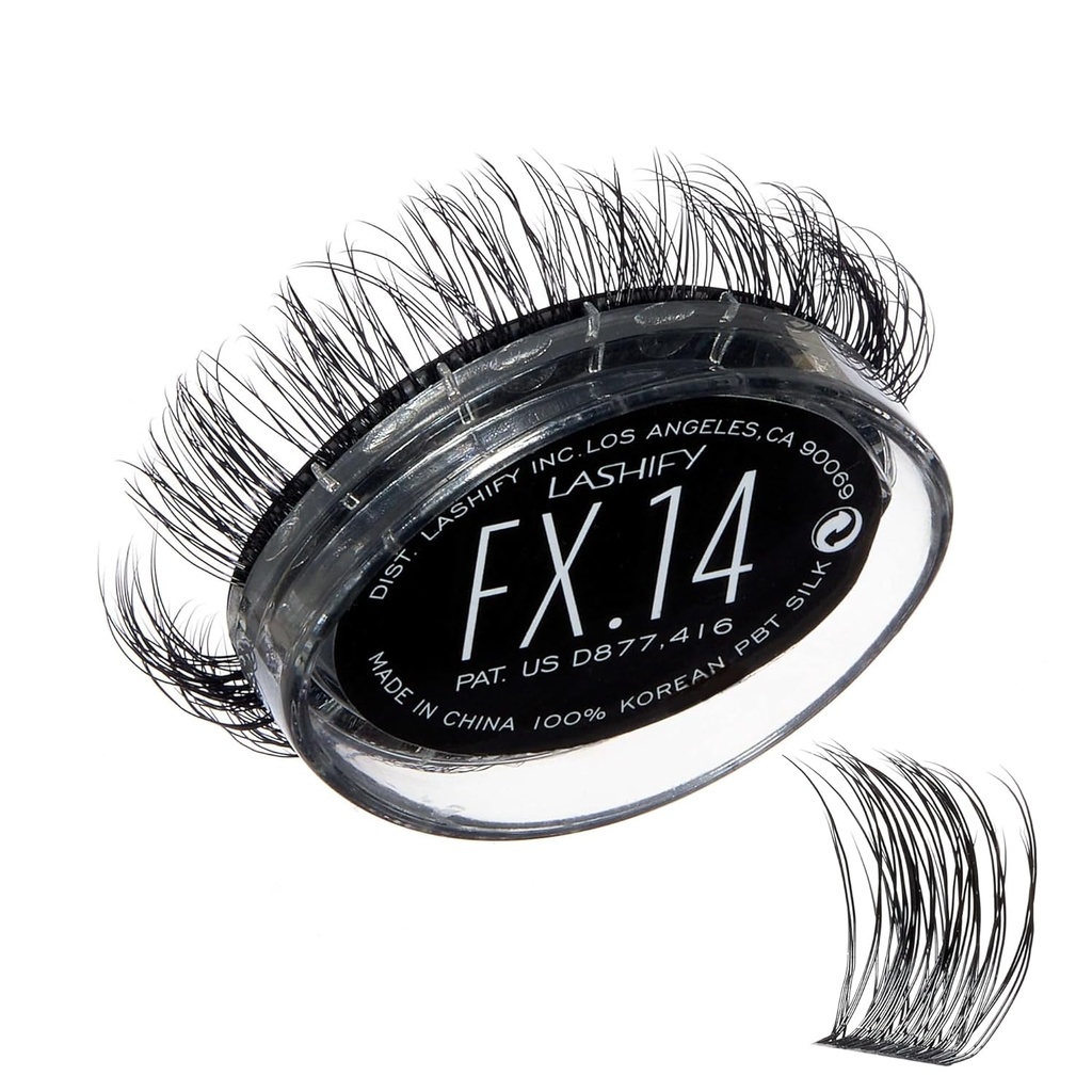 Lashify Fluffy FX 14mm Gossamer DIY Eyelash utvidelser fylle, for de mest curliest og frodig utseende, svart, lett falske lasjer