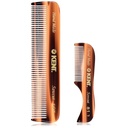 Kent Beard og Mustache Grooming Set - Håndlaget Pocket Combs for menns reise og hjem bruk, Mini Combs for Grooming